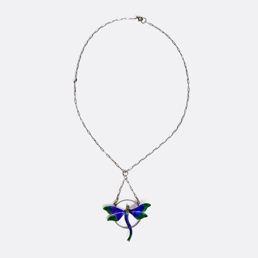 Arts & Crafts Dragonfly Necklace