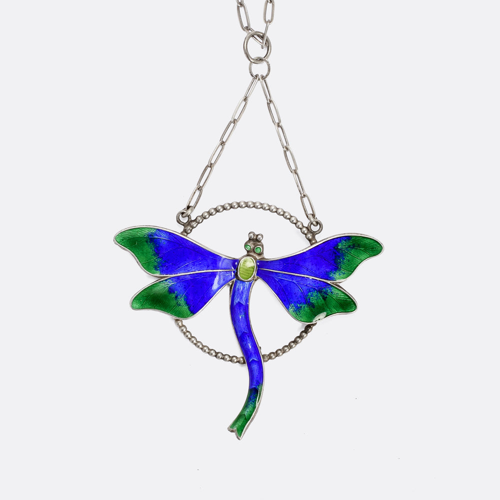 Arts & Crafts Dragonfly Necklace