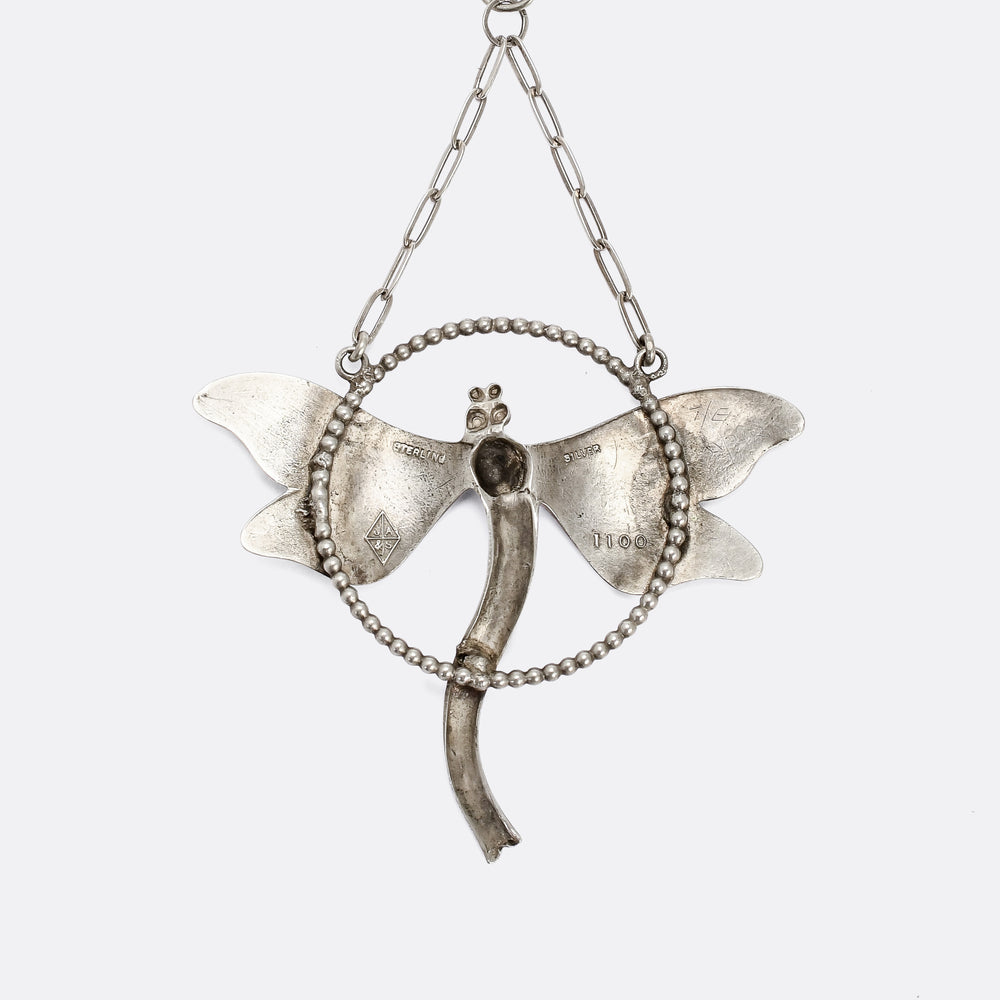 Arts & Crafts Dragonfly Necklace