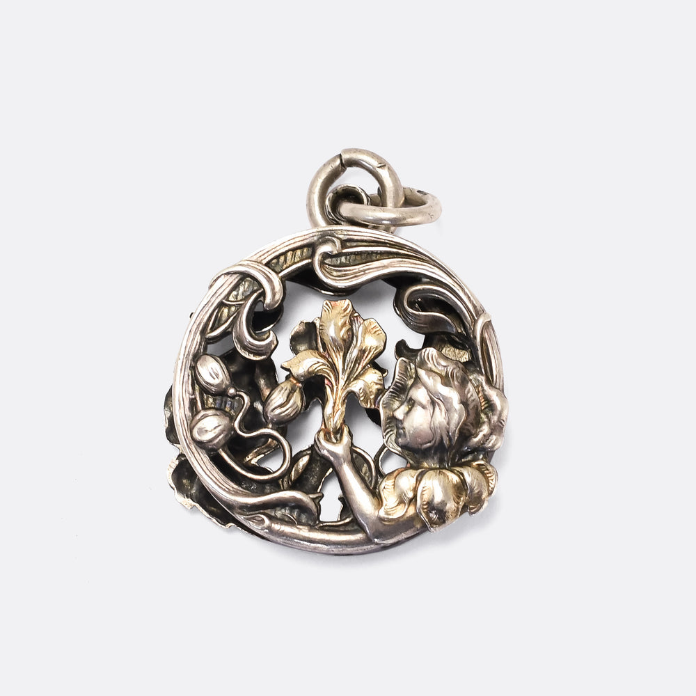 Arts & Crafts Silver Openwork Locket