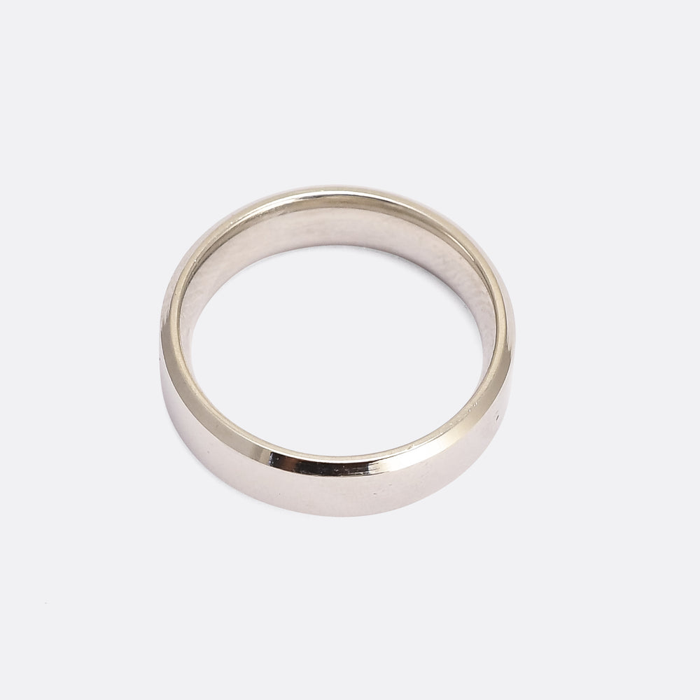 Contemporary Princess Cut Diamond Wedding Ring