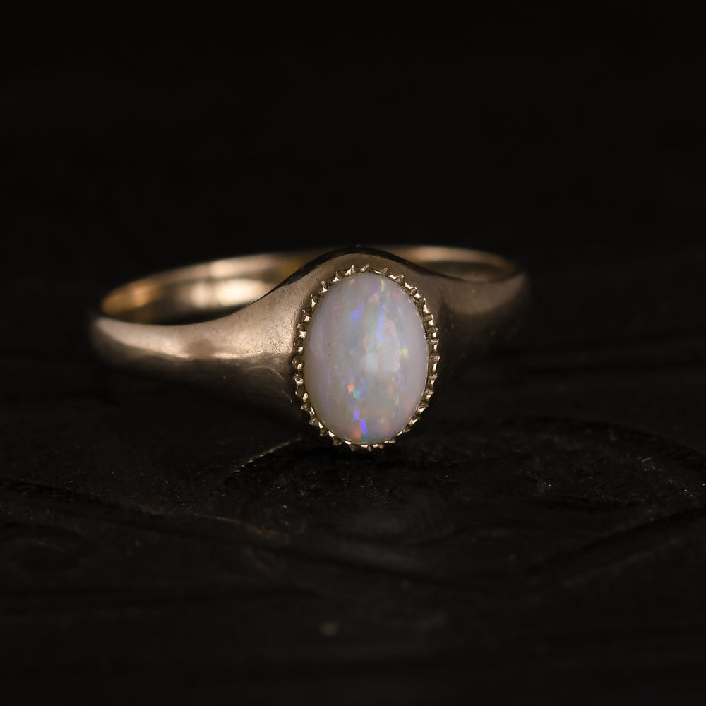 Vintage Opal Solitaire Ring