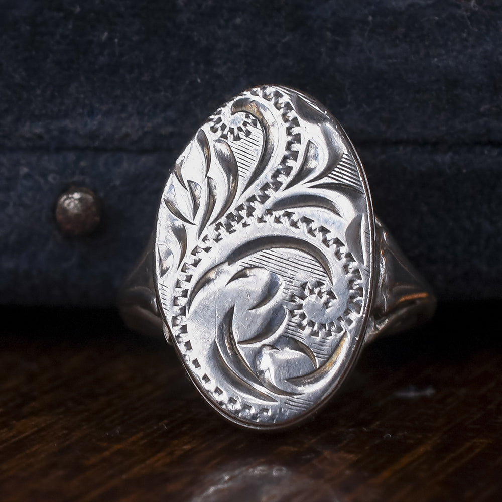 Vintage Silver Poison Ring