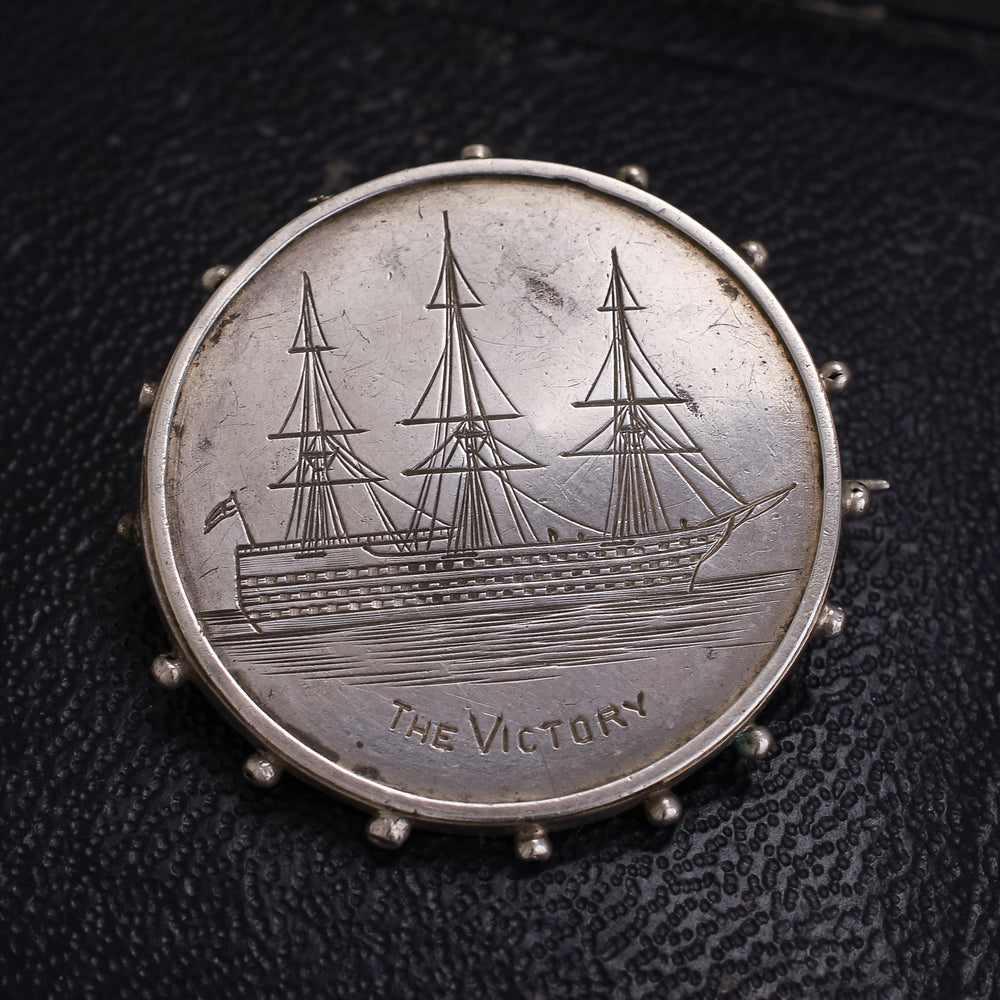 Victorian 'The Victory' Ship Badge