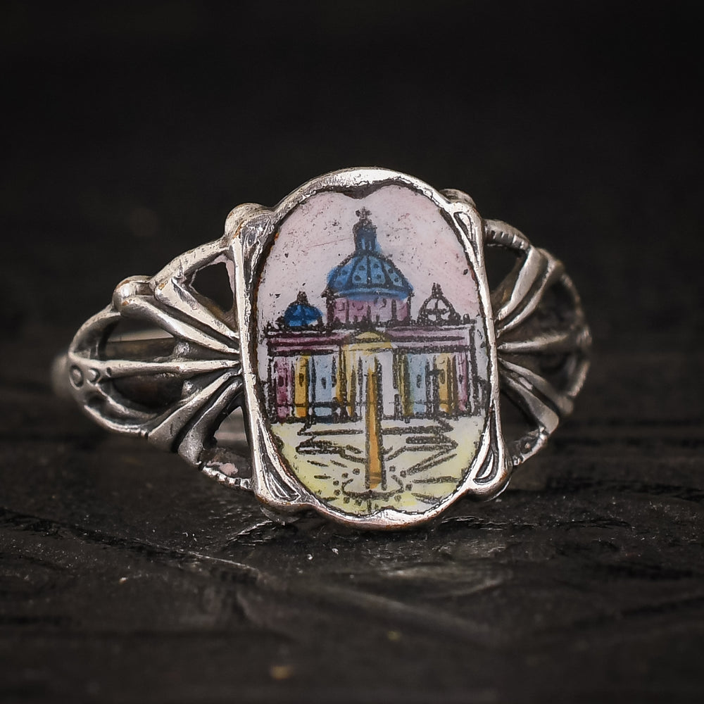 Victorian St. Peter's Basilica Silver Ring