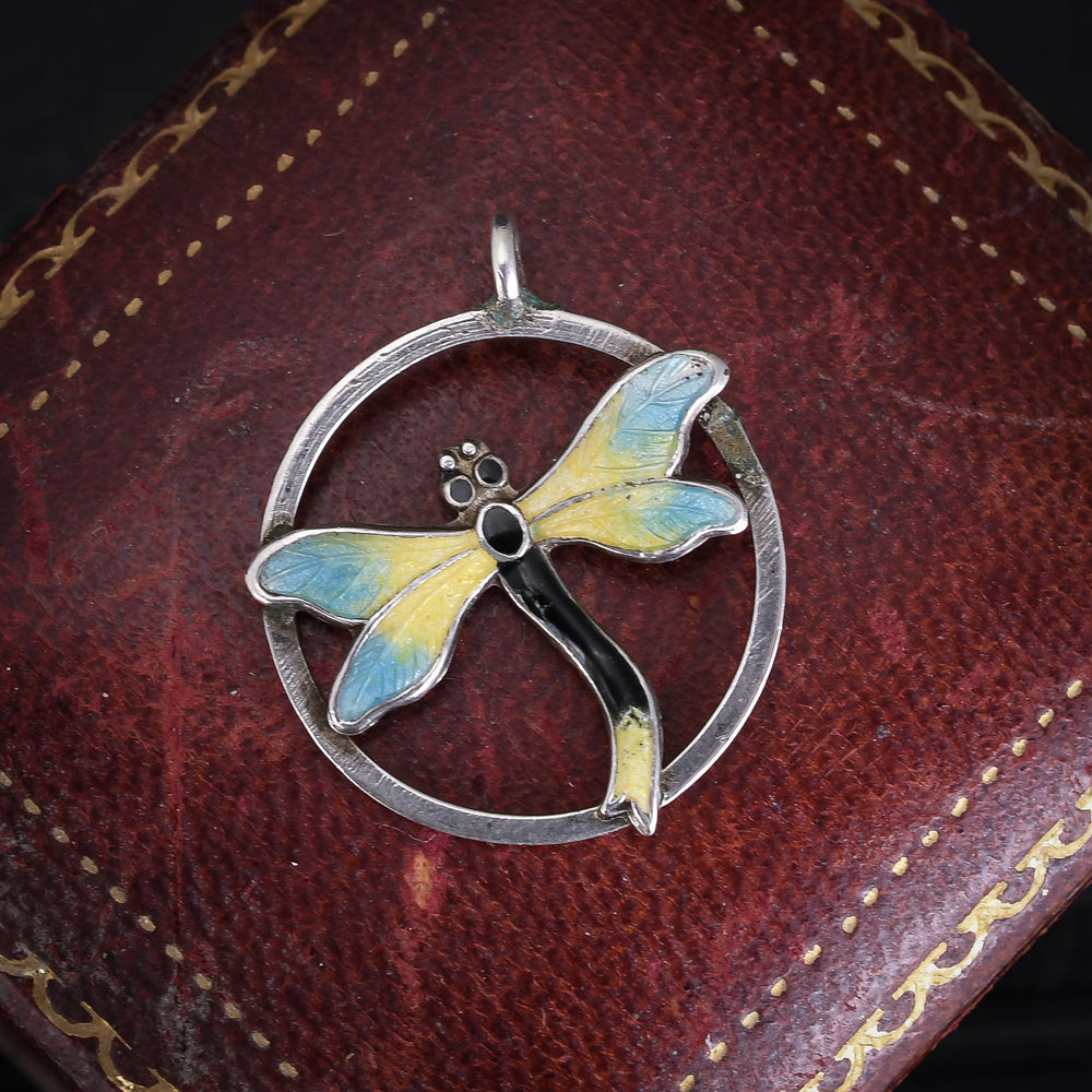 Art Nouveau Dragonfly Pendant