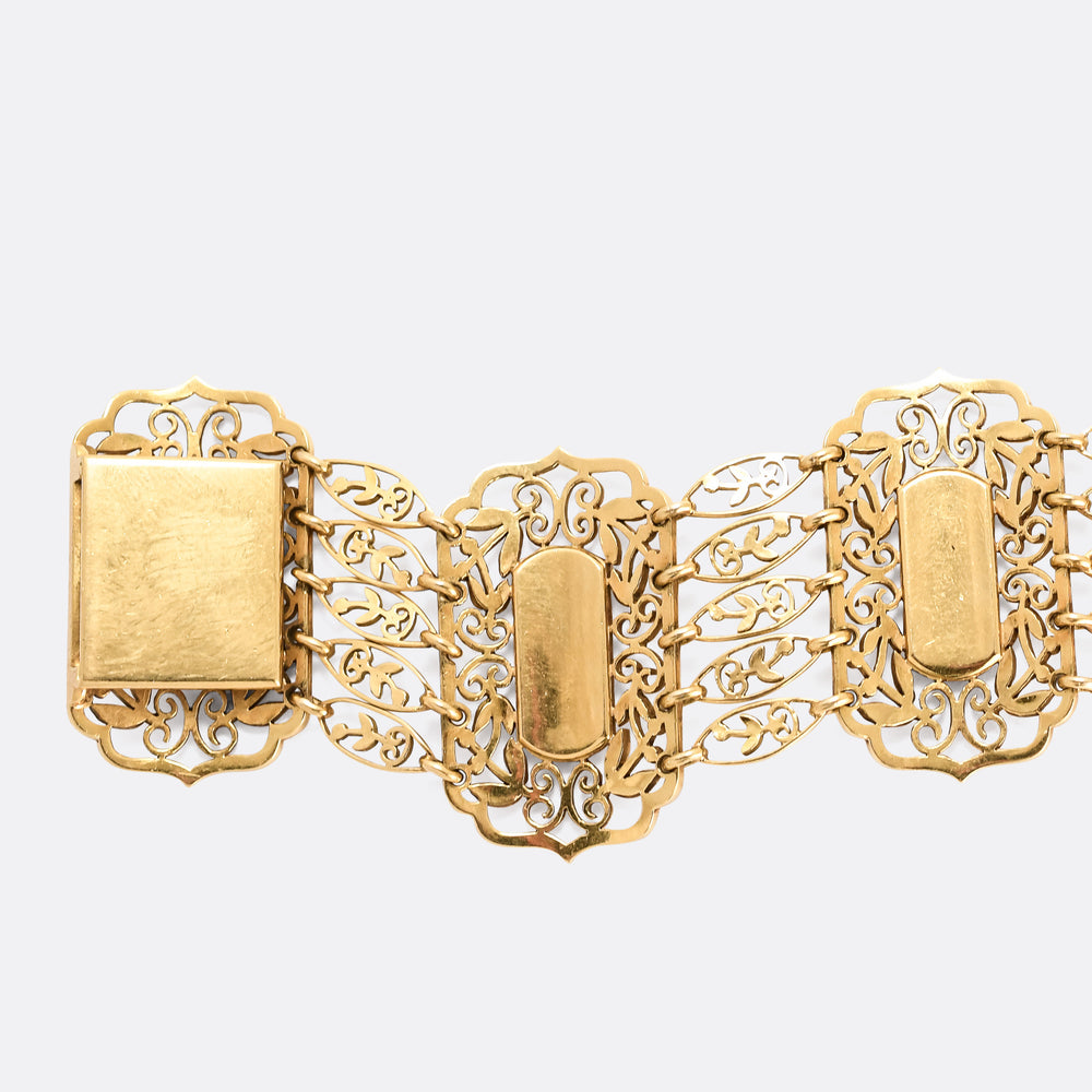 Early Victorian French Masquerade Bracelet