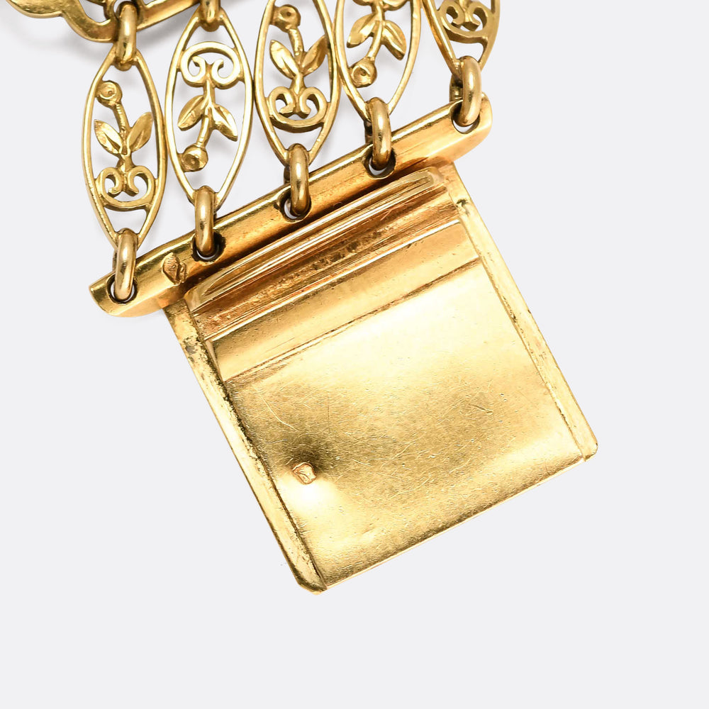 Early Victorian French Masquerade Bracelet