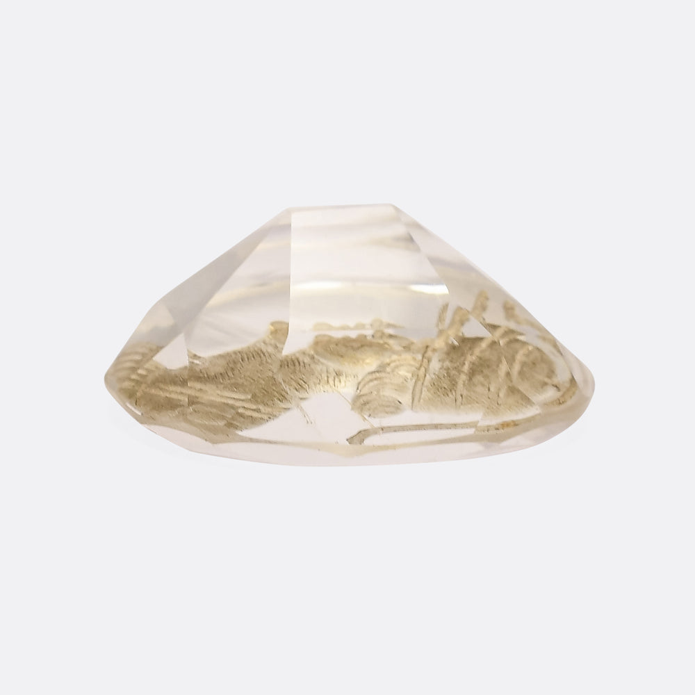 Early Victorian Roman Centurion Rock Crystal Intaglio