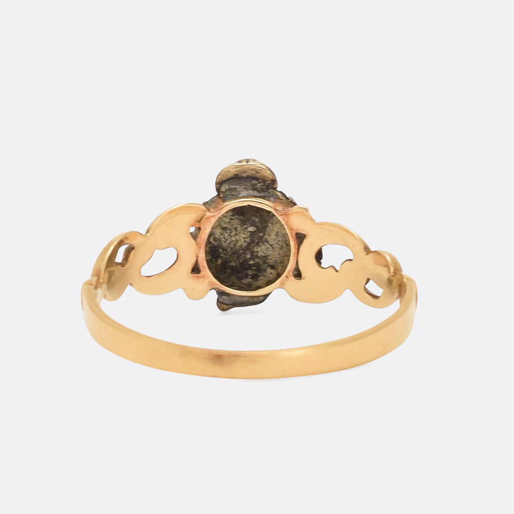 Early Victorian Turquoise Grape Bunch Ring