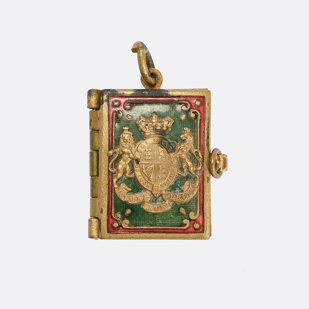 Edwardian King Edward VII Coronation Photobook Charm
