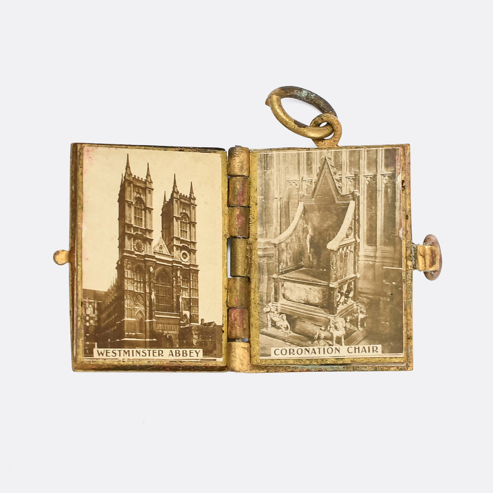 Edwardian King Edward VII Coronation Photobook Charm
