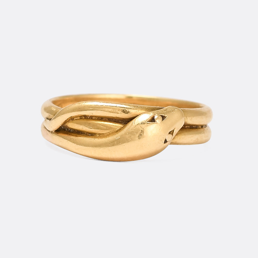 Edwardian Streamlined Serpent Ring