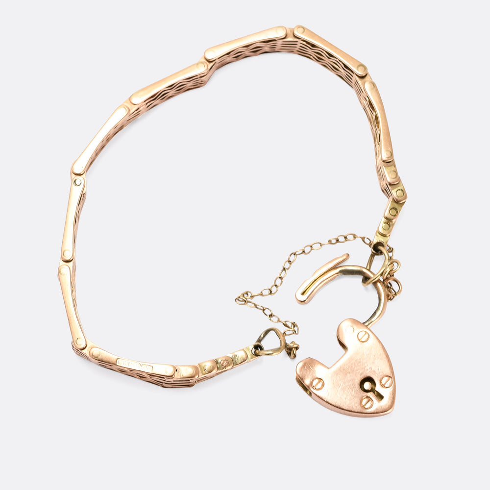 Edwardian Zig-Zag Gate Link Bracelet