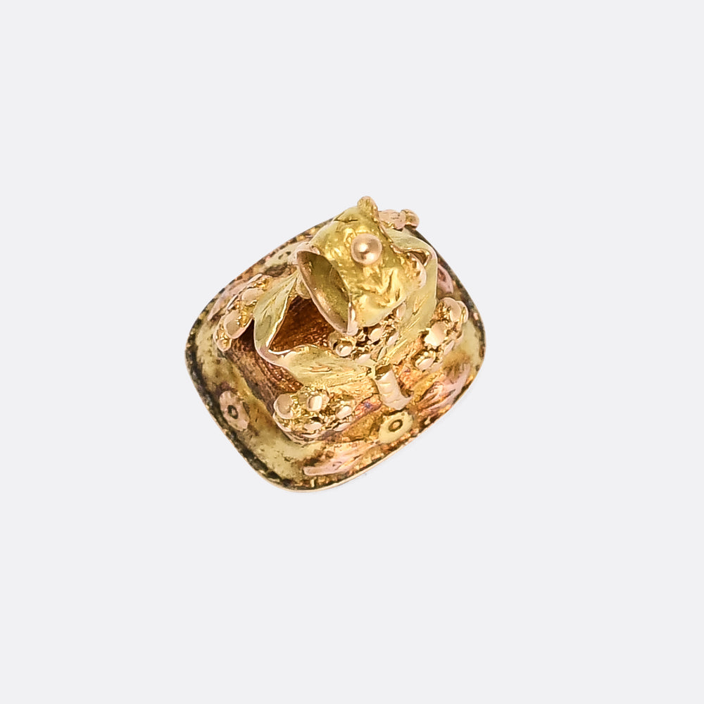 Georgian Amethyst NEWS Intaglio Seal Fob Pendant