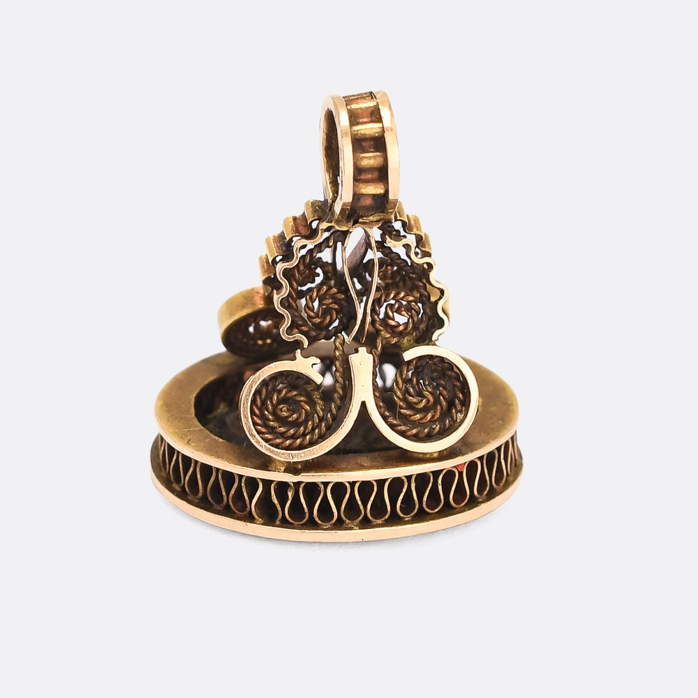 Georgian Amitié Seal Fob Pendant