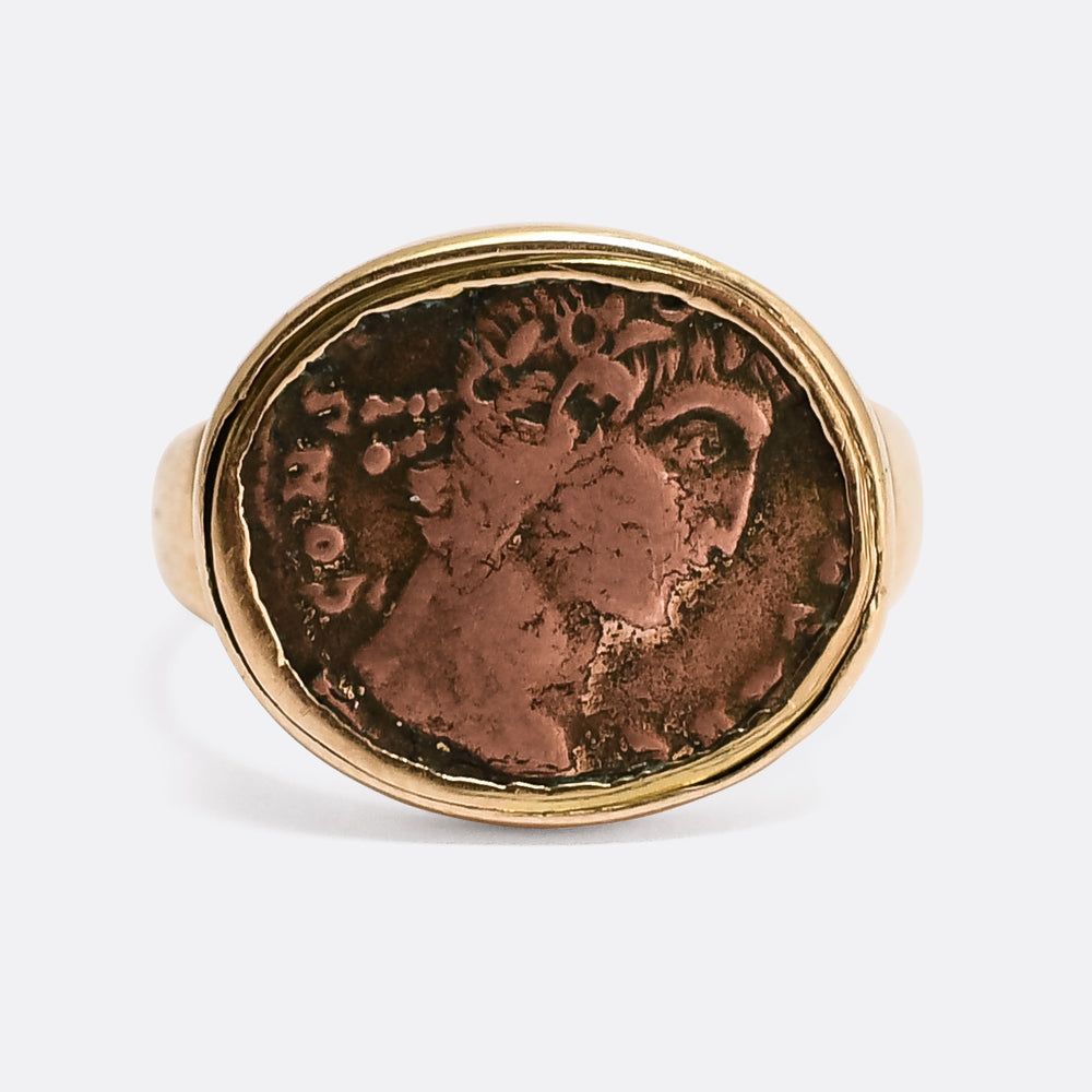Georgian Constantine The Great Roman Coin Ring