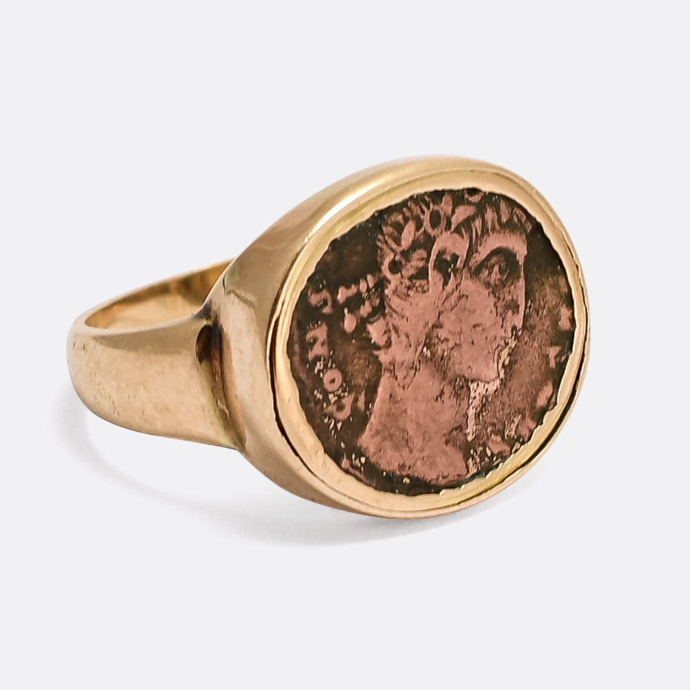 Georgian Constantine The Great Roman Coin Ring