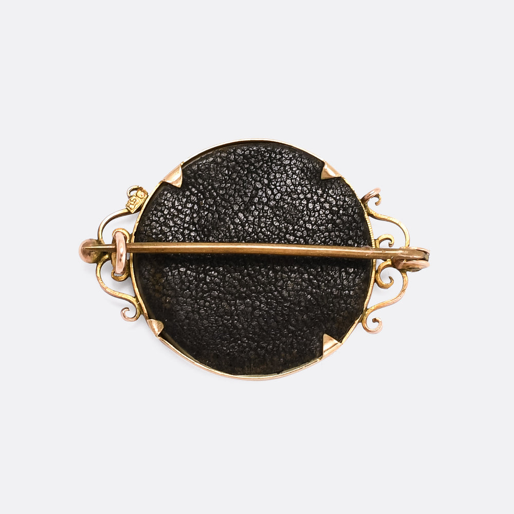 Georgian Cupid Escaping By Sea Brooch