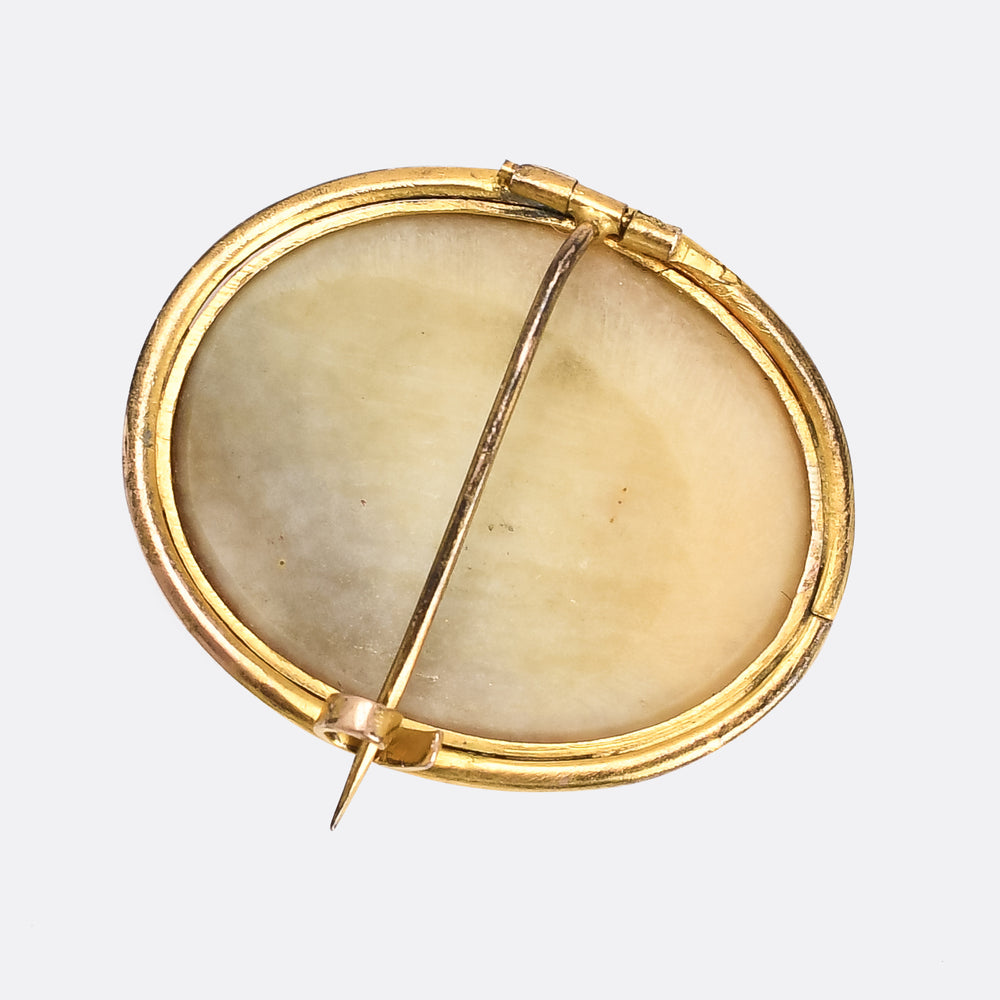Georgian Emu Cameo Brooch