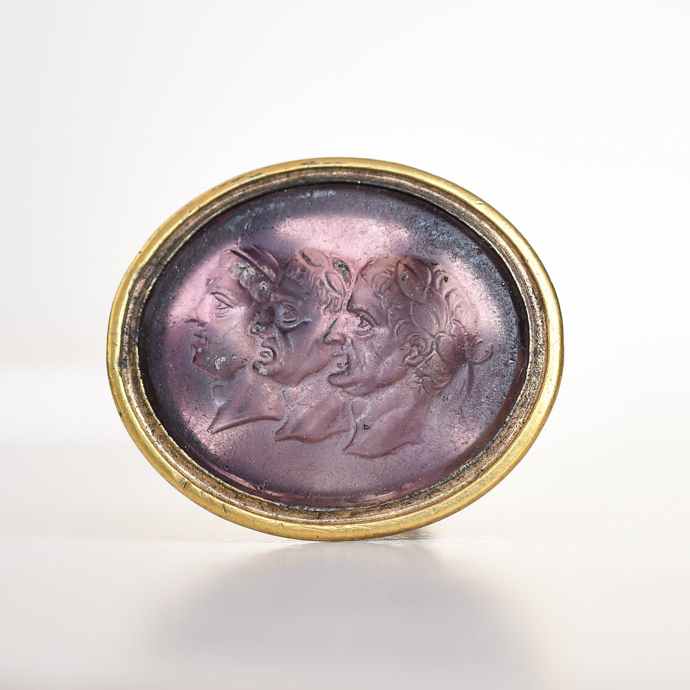 Georgian First Roman Triumvirate Intaglio Seal Fob