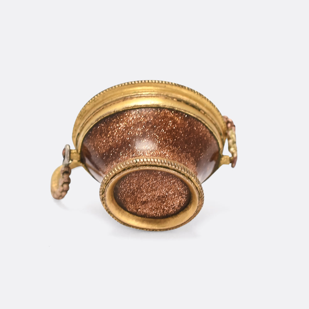 Georgian Goldstone Urn Charm