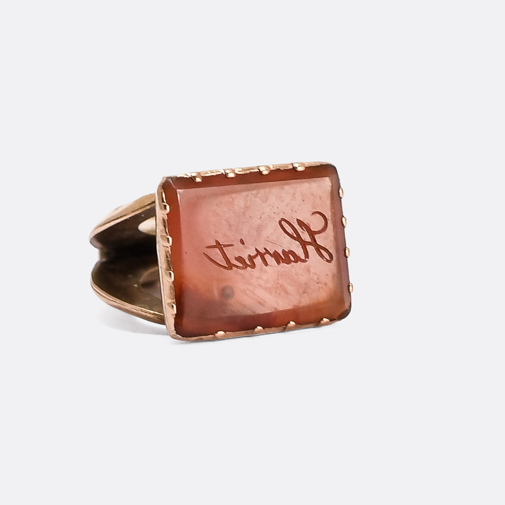 Georgian Harriet Intaglio Seal Fob Pendant