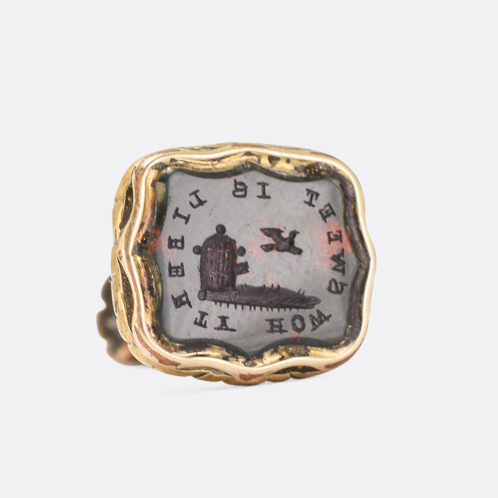 Georgian Liberty Bloodstone Seal Fob