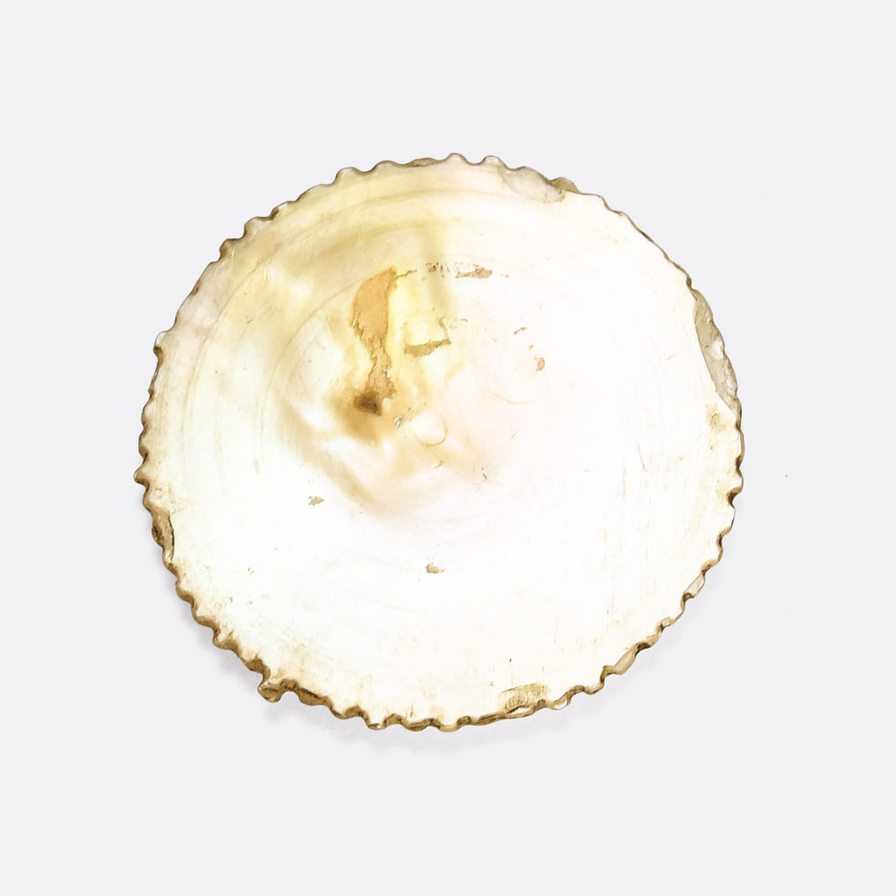 Georgian Mother of Pearl Pastoral Gaming Token