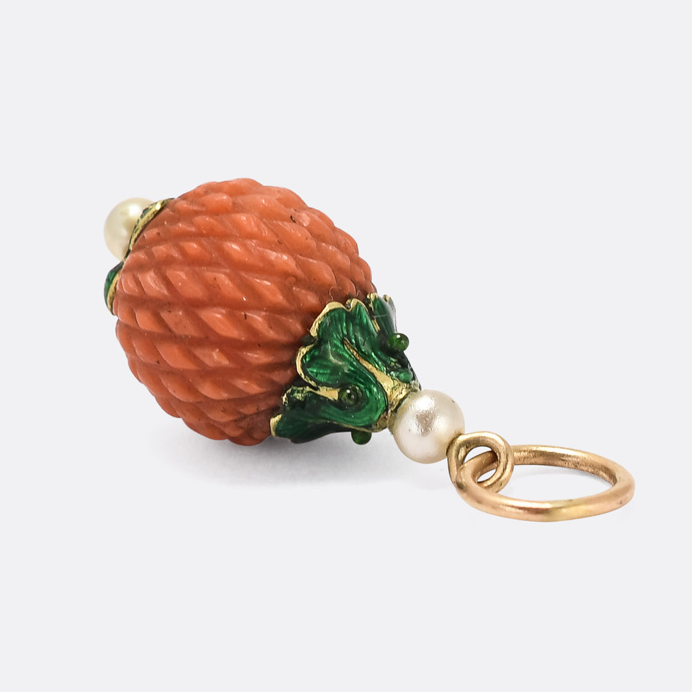 Georgian Pineapple Charm Pendant