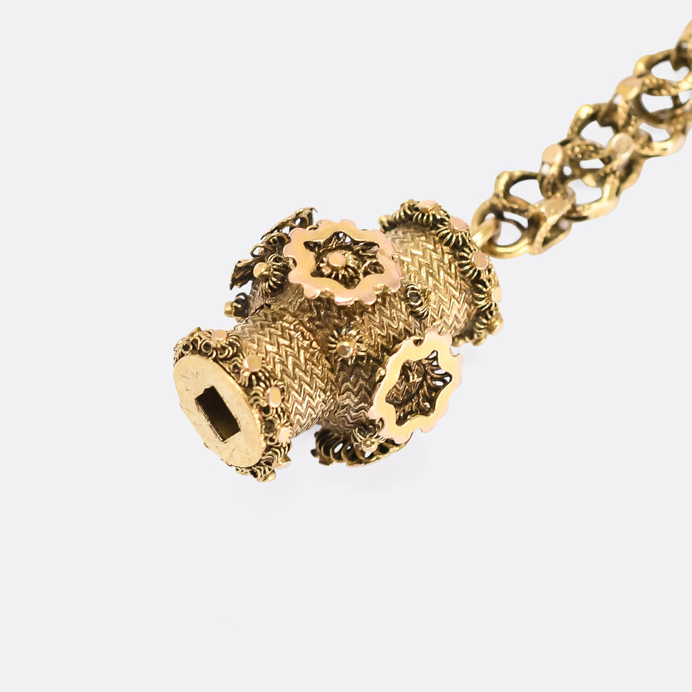 Georgian Regency 15k Gold Guard Chain