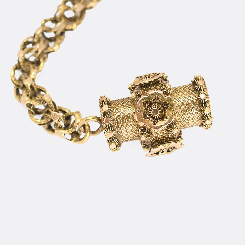 Georgian Regency 15k Gold Guard Chain
