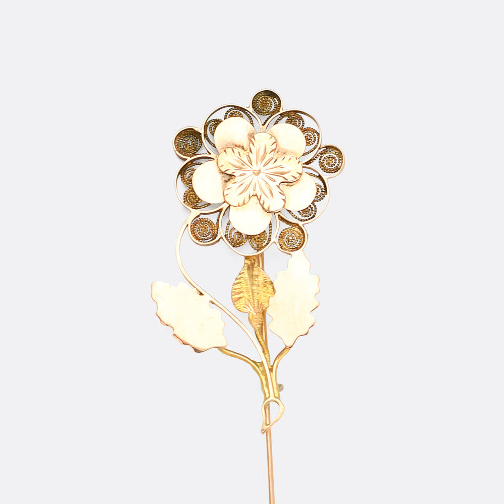 Georgian Regency Pansy Brooch