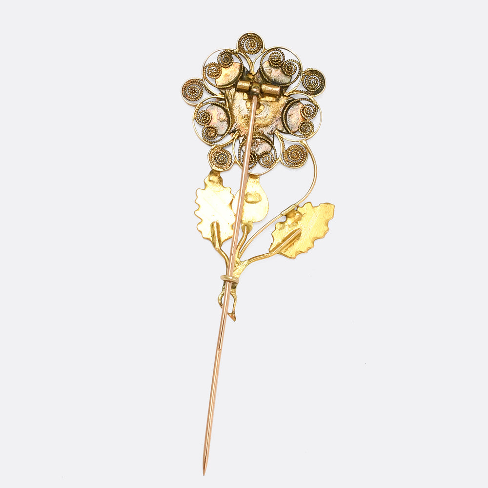 Georgian Regency Pansy Brooch