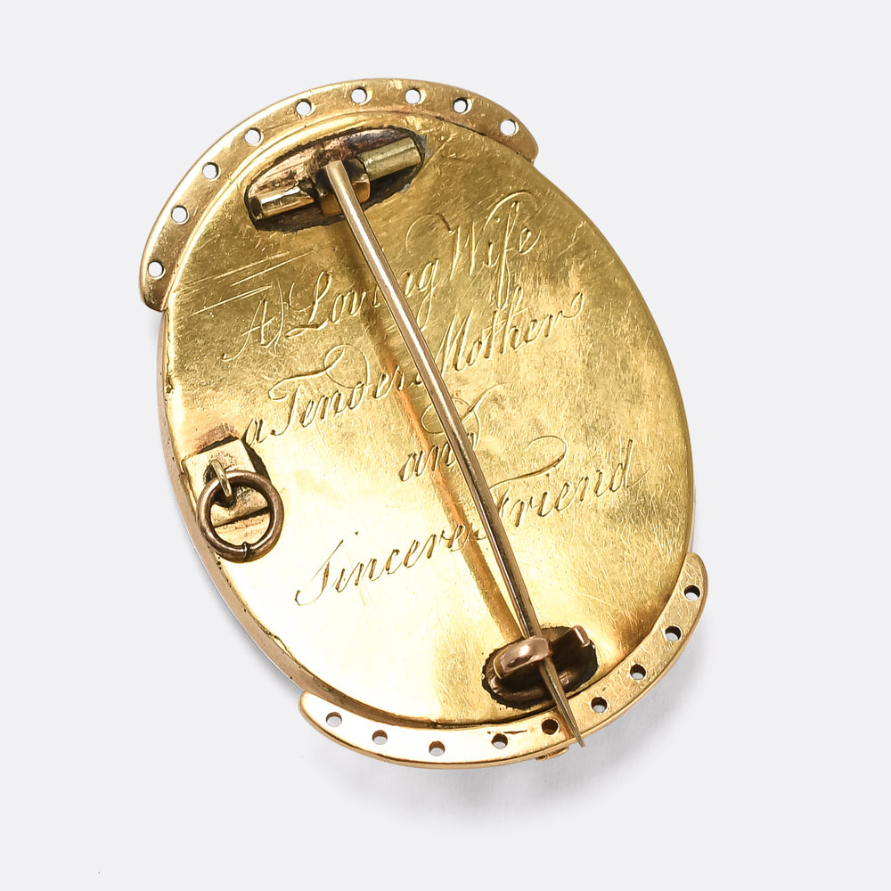 Georgian Sepia Mourning Clasp