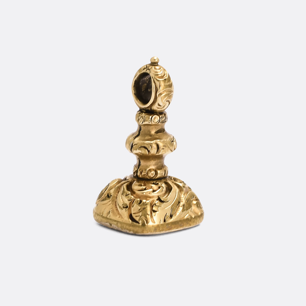Georgian Thought Of You Rebus Seal Fob Pendant