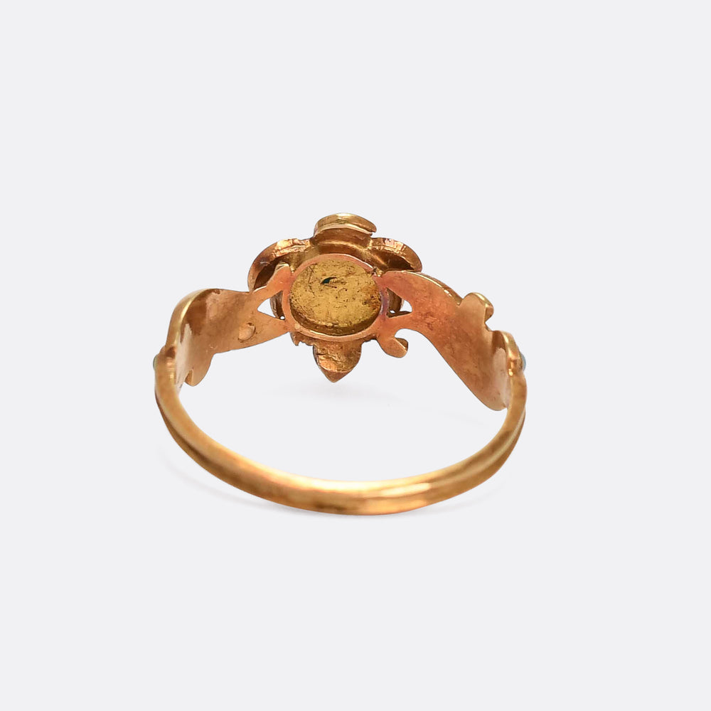 Georgian Turquoise Grape Bunch Cluster Ring