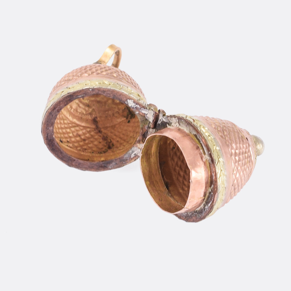 Georgian Two-Tone Gold Egg Locket