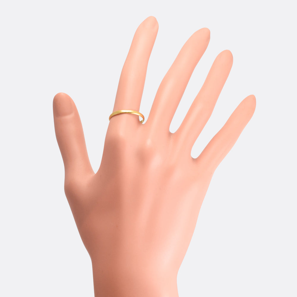 Georgian 18k Gold Posy Ring MY LOVE IS TRUE