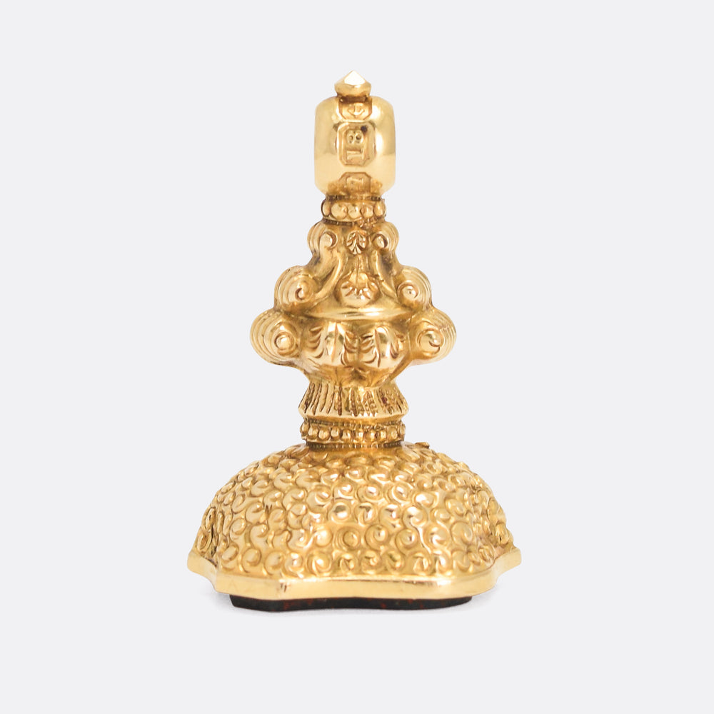 Georgian Intaglio Seal Fob La Fortune Passe Partout