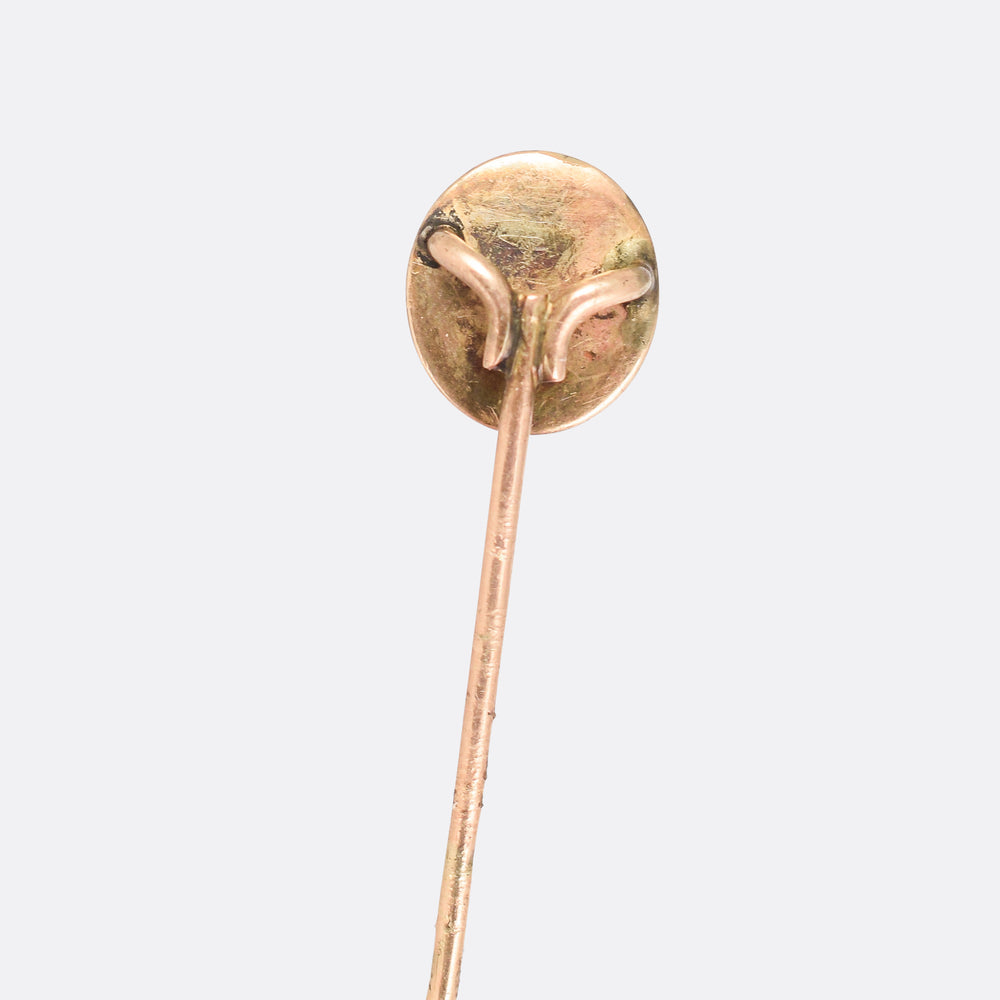 Georgian Labradorite Monkey Head Stick Pin