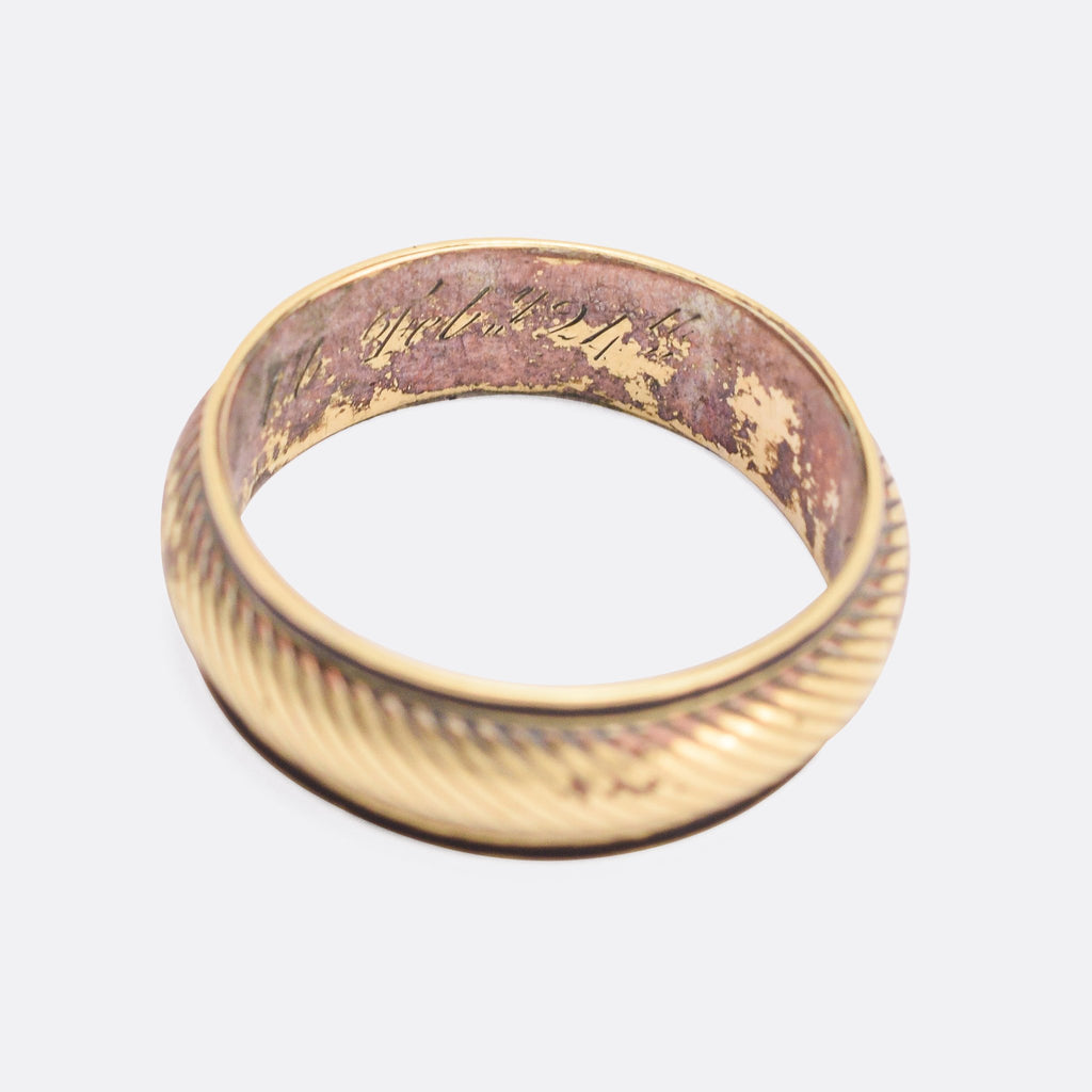 Optical Illusion Mourning Ring Butter Lane Antiques