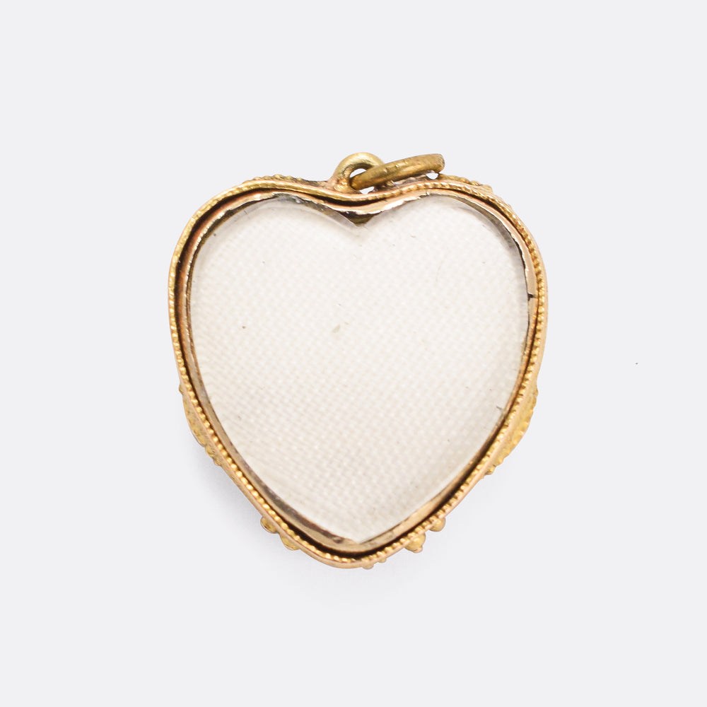 Georgian Regency Acrostic REGARD Heart Locket