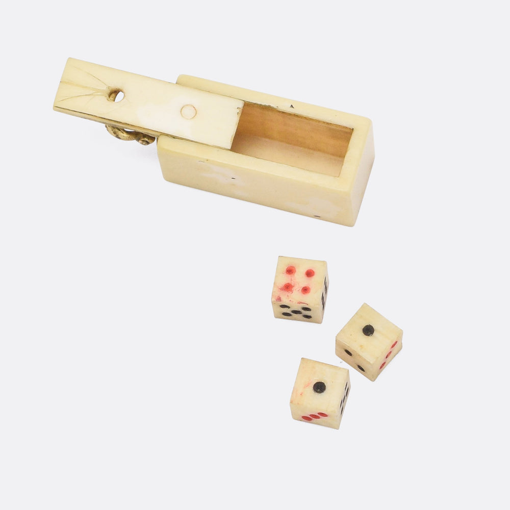 Georgian Triple Dice Charm Pendant