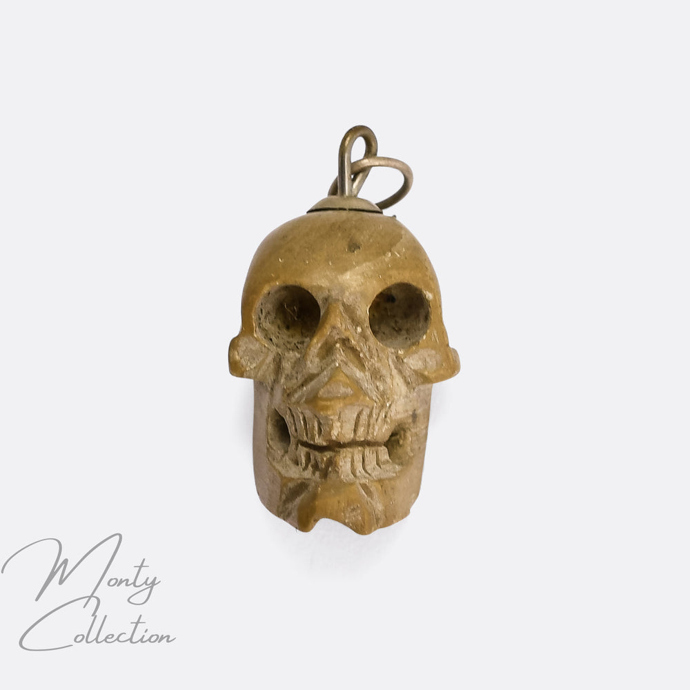Grand Tour Vesuvius Lava Skull Pendant