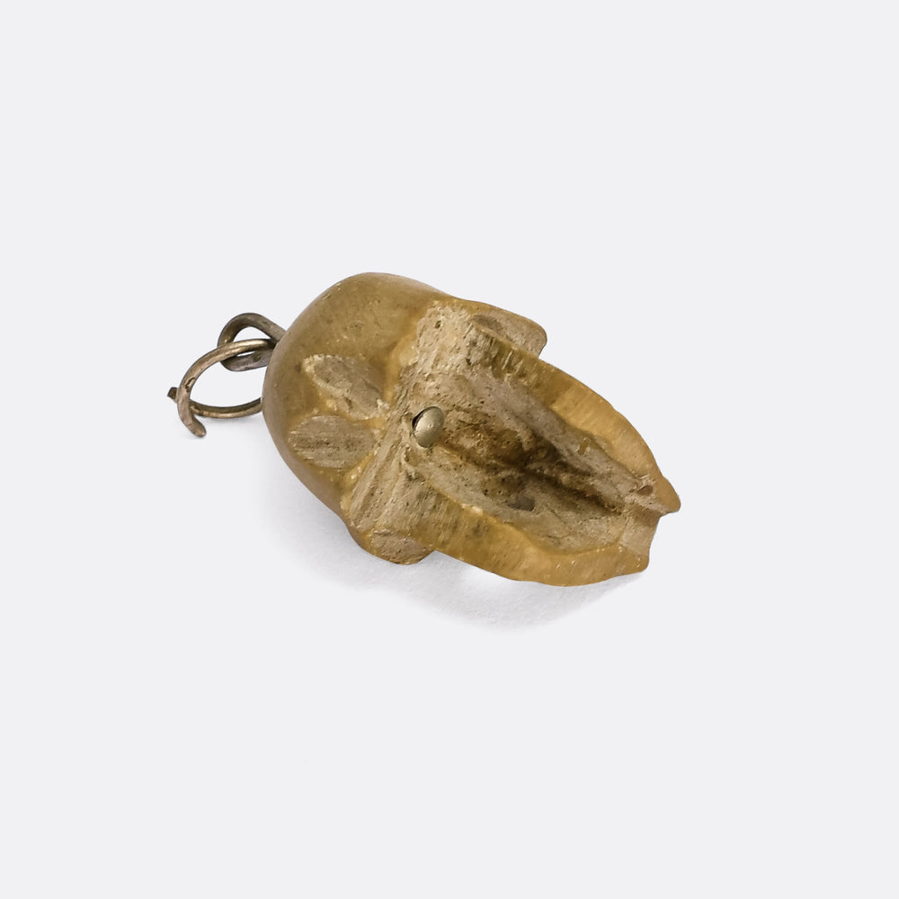 Grand Tour Vesuvius Lava Skull Pendant