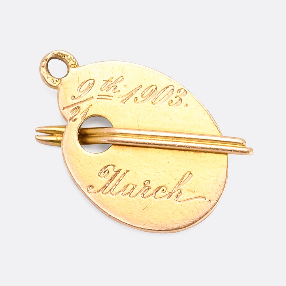 Imperial Russian Artist's Palette Charm