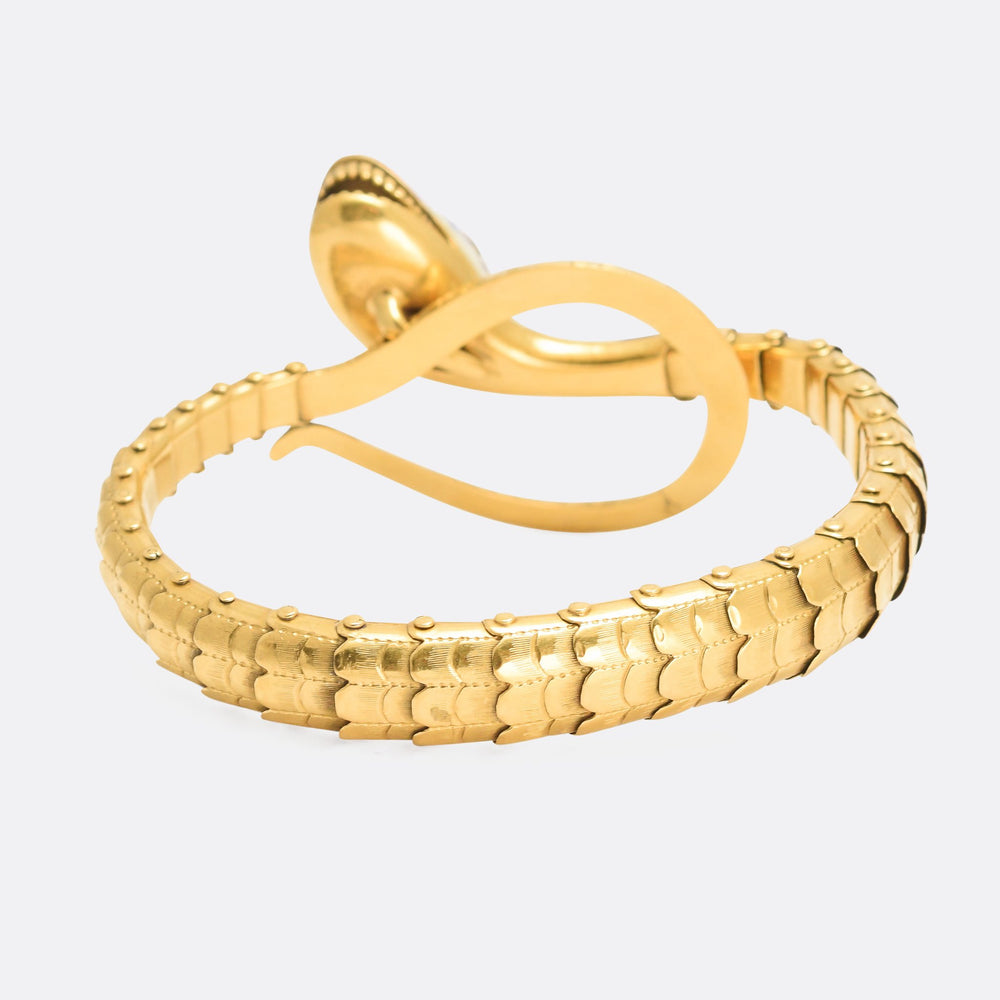 Imperial Russian Diamond Snake Bracelet