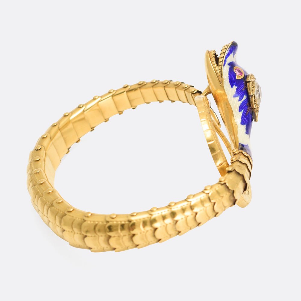 Imperial Russian Diamond Snake Bracelet