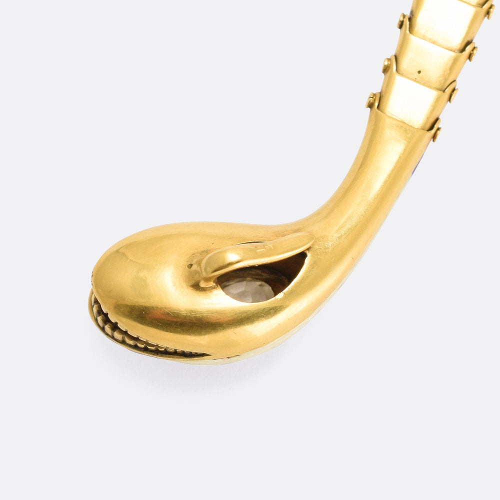 Imperial Russian Diamond Snake Bracelet